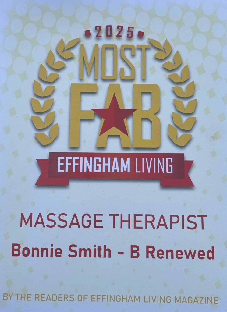 B Renewed by Bonnie 2025 Most Fab Massage Therapist
