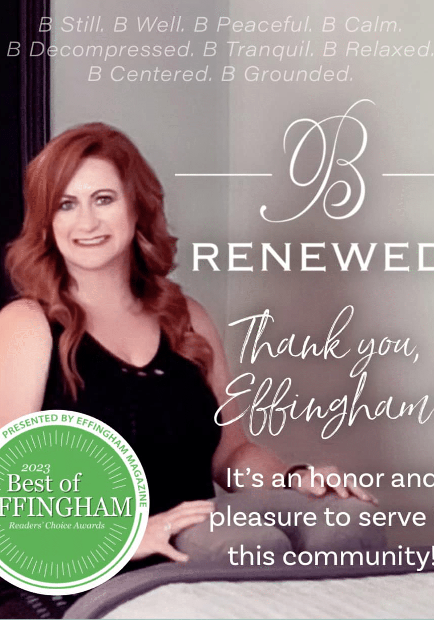 B Renewed by Bonnie J Smith, LMT Best of Effingham Reader's Choice Awards of Georgia 2023